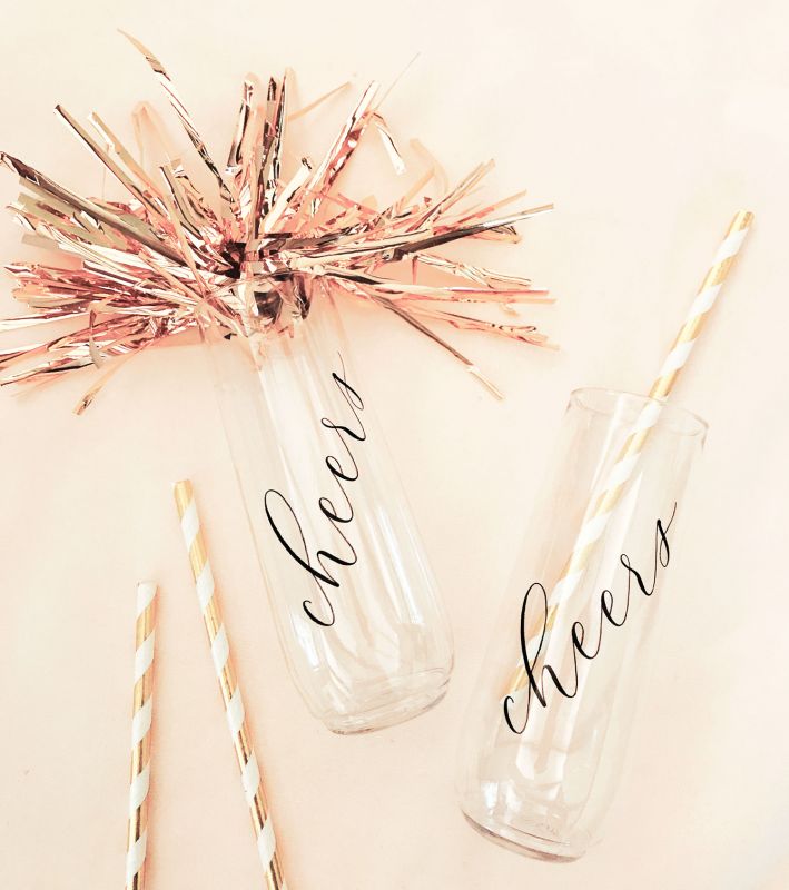 Pack of 6 Cheers Champagne Flute - Shatterproof